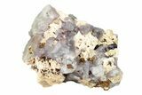 Purple Fluorite Cluster on Microcline - Lake George, Colorado #259942-1